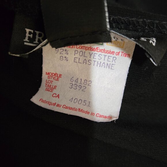 Vintage 90s Y2K Frank Lyman Sleeveless Basic Black Top Size M Ruched V Neck - Picture 8 of 8